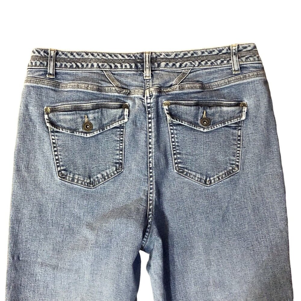 Christopher Banks Jeans Womens 12 Used Stretch Some Wear Hemmed - Picture 4 of 15